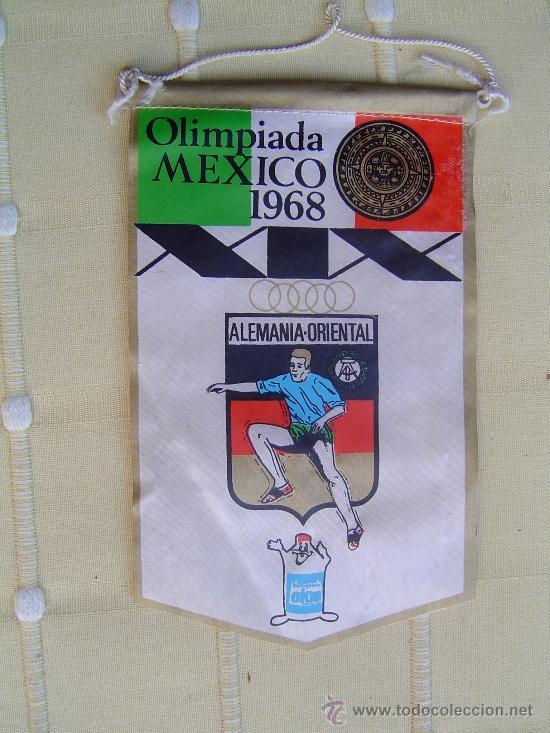 Sammlung von Wimpeln: Banderin Olimpiada Mexico 1968 .