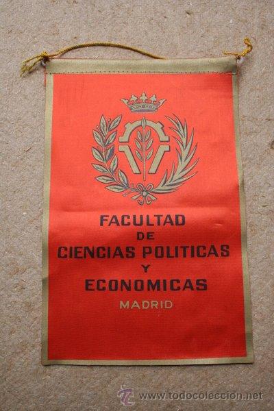 Bandierine di collezione: Bander&iacute;n. Facultad de Ciencias Pol&iacute;ticas y Econ&oacute;micas. MAdrid.