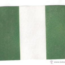 Banderines de colección: 20 BANDERITAS 15X10 DE NIGERIA ESTAMPADAS SOBRE CINTA DE RAYON A DOBLE CARA