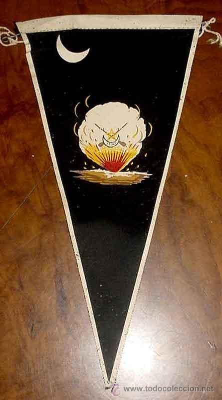 Bandierine di collezione: ANTIGUO BANDERIN DE EL GRUPO DE TIRADORES DE IFNI NUM. 1 - PRIMER TABOR - A&Ntilde;OS 50 - AL MERITO EN CAM