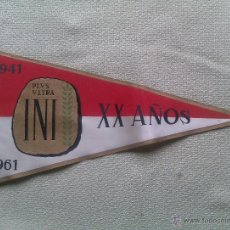 Banderines de colección: BANDERÍN XX AÑOS INI. ESPAÑA. 1941-1961. ORGANIZACIÓN SINDICAL ESPAÑOLA