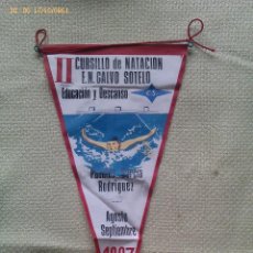Banderines de colección: BANDERÍN II CURSILLO DE NATACIÓN ESCUELA NACIONAL CALVO SOTELO. MADRID. ESPAÑA. 1967