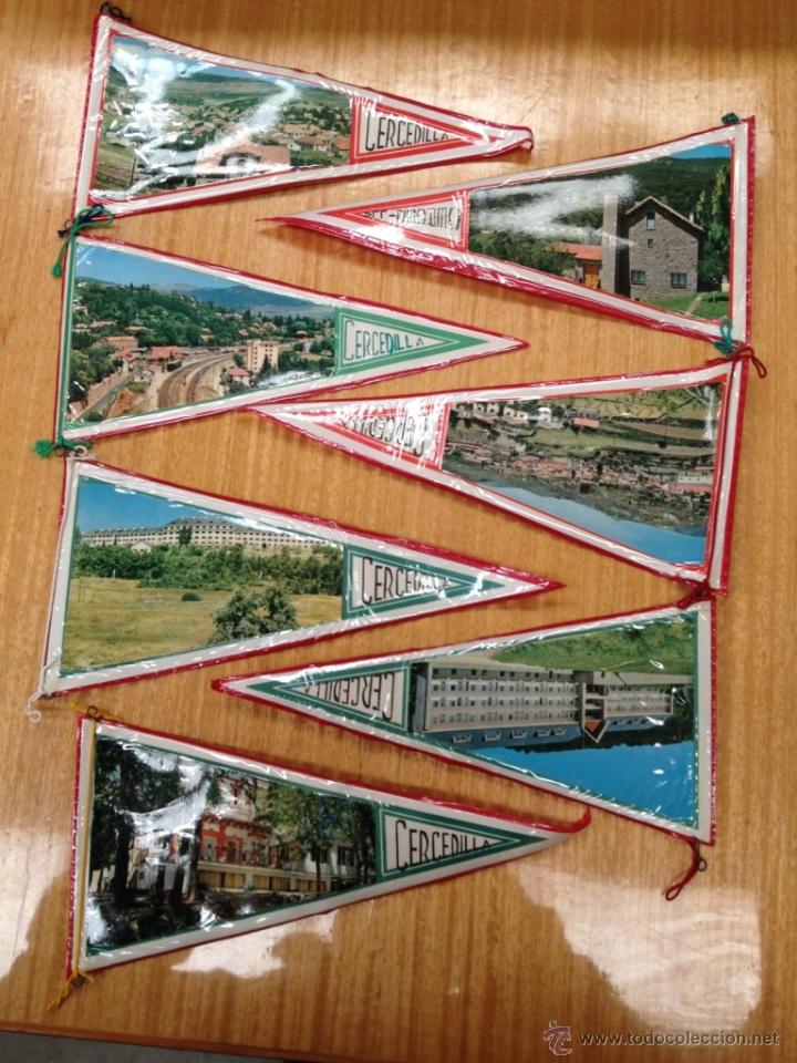 Galhardetes de cole&ccedil;&atilde;o: LOTE 7 BANDERINES DE CERCEDILLA A&Ntilde;OS 60