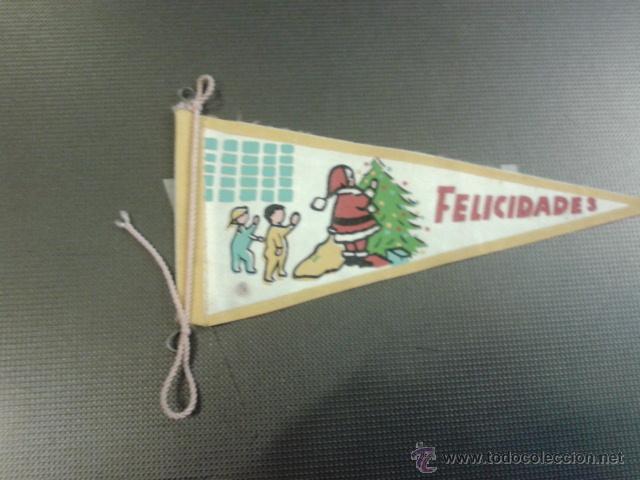 Banderines de colecci&oacute;n: BANDERIN FELIZ NAVIDAD. Papa Noel 15 cm. Felicidades