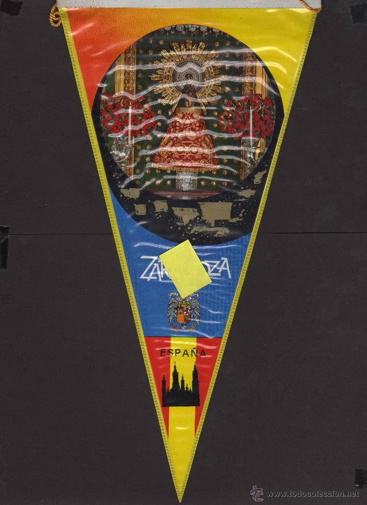 Banderines de colecci&oacute;n: banderin zaragoza aragon basilica nuestra se&ntilde;ora virgen del pilar a&ntilde;os 60