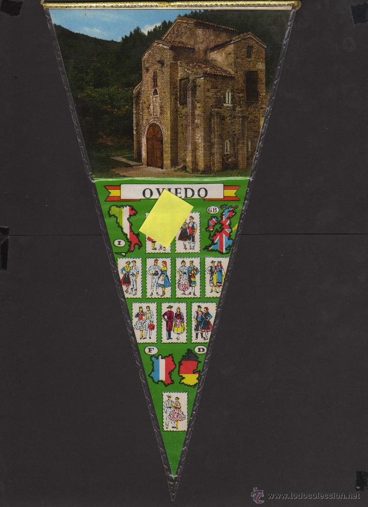 Galhardetes de cole&ccedil;&atilde;o: banderin oviedo principado asturias asturiano uvieu san miguel de lillo uvieo