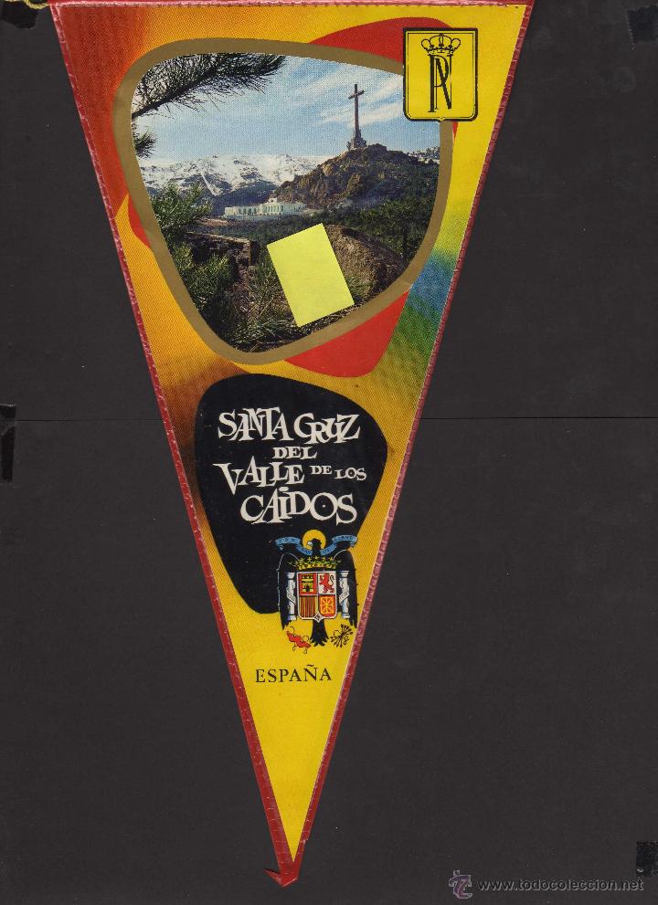 Galhardetes de cole&ccedil;&atilde;o: banderin santa cruz del valle de los caidos madrid san lorenzo escorial guadarrama franco