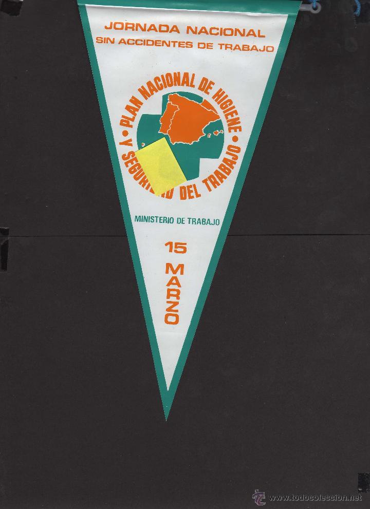 Galhardetes de cole&ccedil;&atilde;o: banderin jornada nacional trabajo ministerio seguridad higiene accidentes