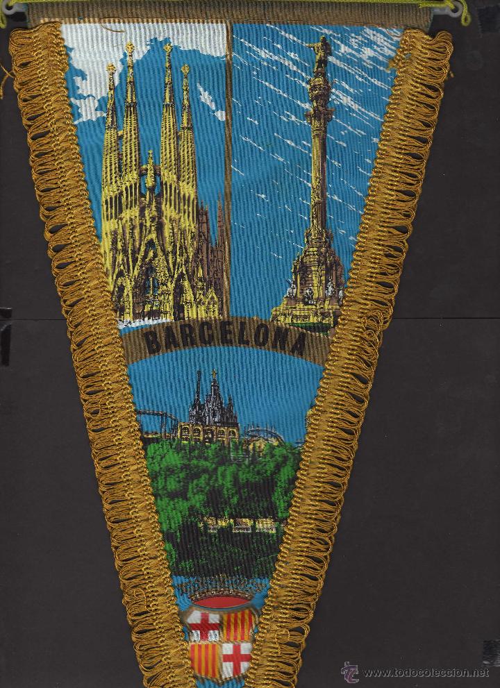 Banderines de colecci&oacute;n: banderin barcelona catalu&ntilde;a sagrada familia gaudi plaza colon tibidabo montserrat