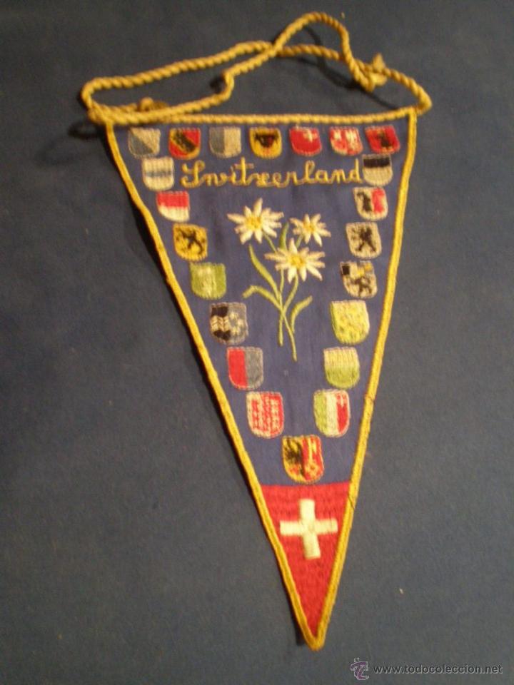 Bandierine di collezione: BANDERIN DE SUIZA - SWITZERLAND EN TELA