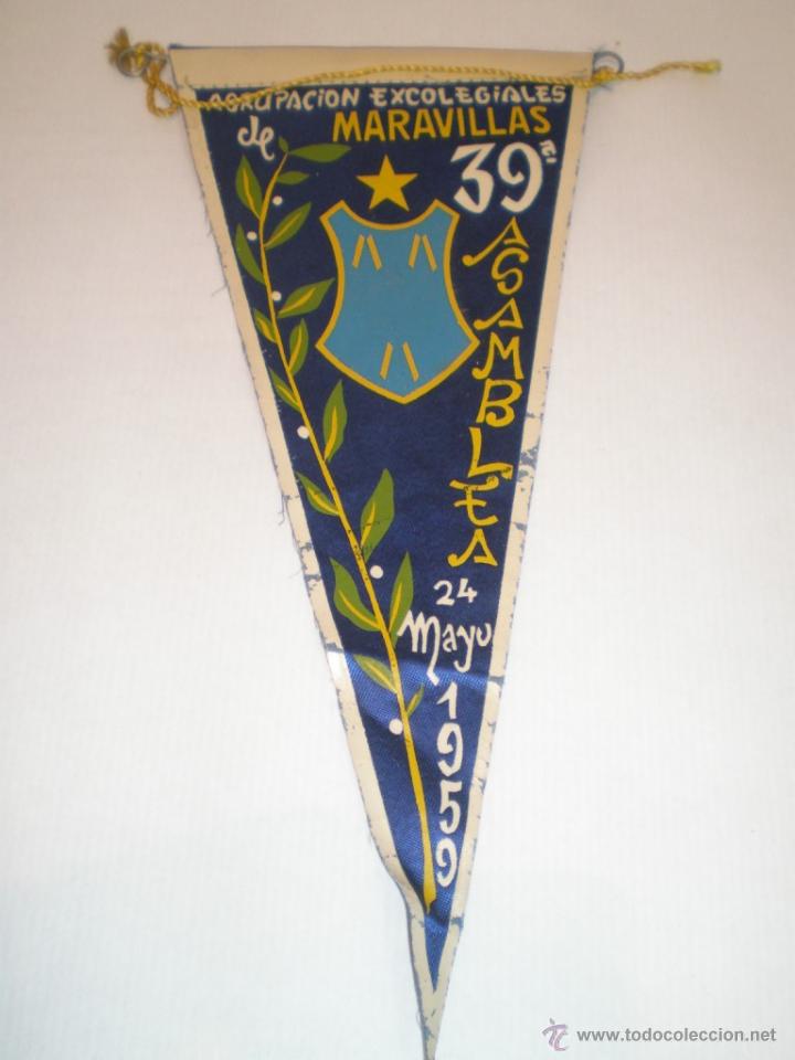 Bandierine di collezione: BANDERIN EXCOLEGIALES DE MARAVILLAS A&Ntilde;O 1959