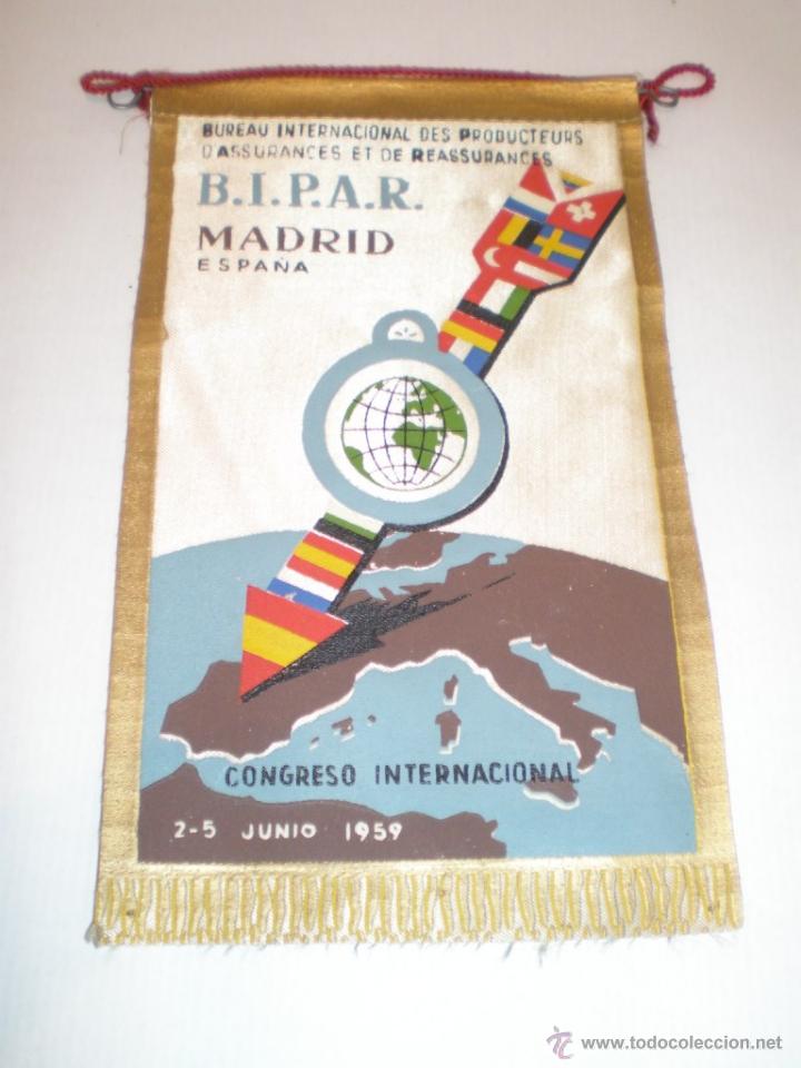 Bandierine di collezione: BANDERIN CONGRESO INTERNACC. B.I.P.A.R. A&Ntilde;O 1959