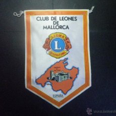 Banderines de colección: BANDERIN CLUB DE LEONES DE MALLORCA - LIONS CLUB