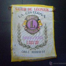 Banderines de colección: BANDERIN CLUB DE LEONES CHILE - LIONS CLUB
