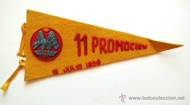Banderines de colecci&oacute;n: EJERCITO DEL AIRE 1959. 11 PROMOCI&Oacute;N. .