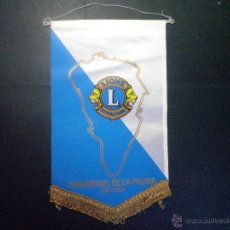 Banderines de colección: BANDERIN CLUB DE LEONES SAN MIGUEL DE LA PALMA - LIONS CLUB