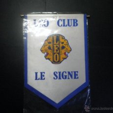 Banderines de colección: BANDERIN CLUB DE LEONES LE SIGNE - LIONS CLUB