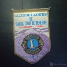 Banderines de colección: BANDERIN CLUB DE LEONES TENERIFE - LIONS CLUB