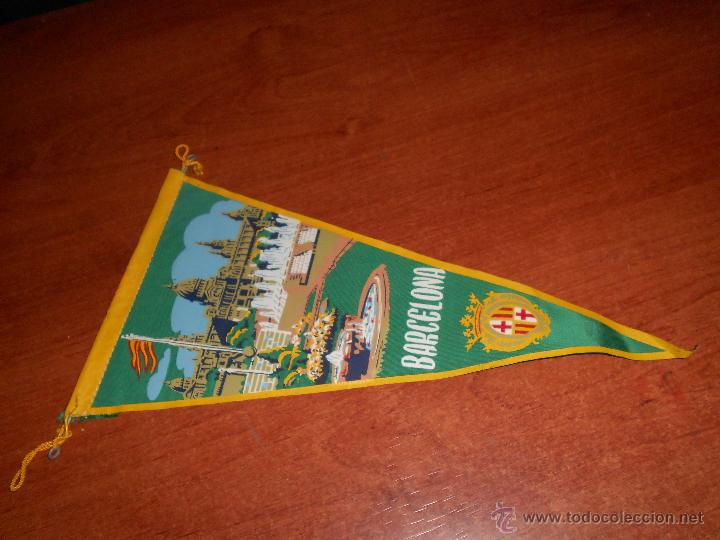 Banderines de colecci&oacute;n: ANTIGUO BANDER&Iacute;N ORIGINAL DE LOS A&Ntilde;OS 60: BARCELONA