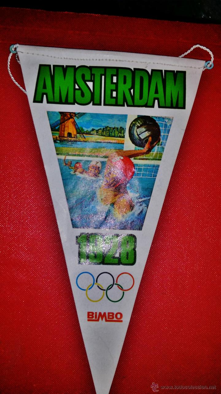 Collection pennants: banderin de los a&ntilde;os 60 DE LAS OLIMPIADAS DE AMSTERDAN,DE LA CASA BIMBO