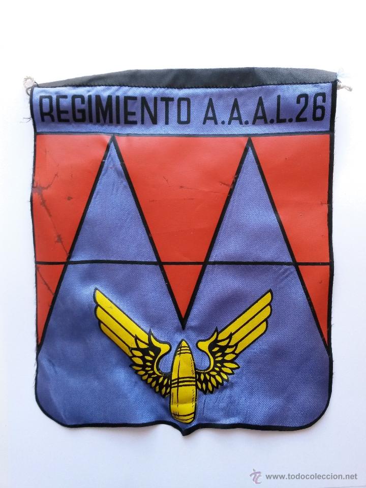 Collection pennants: Banderin regimiento a. a. a. l. 26 de 19 x 15,5 cms