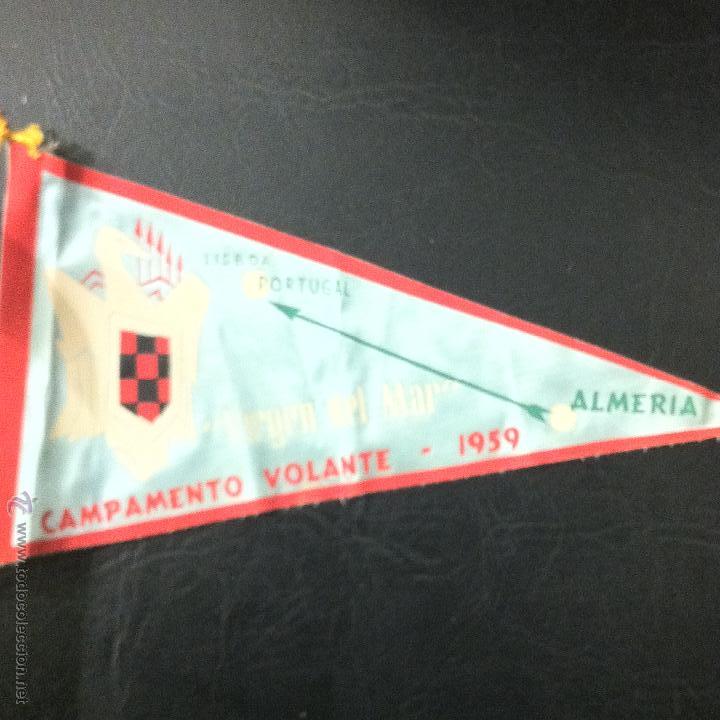 Fanions de collection: BANDER&Iacute;N VIRGEN DEL MAR - CAMPAMENTO VOLANTE - 1959 - PORTUGAL - ALMER&Iacute;A.