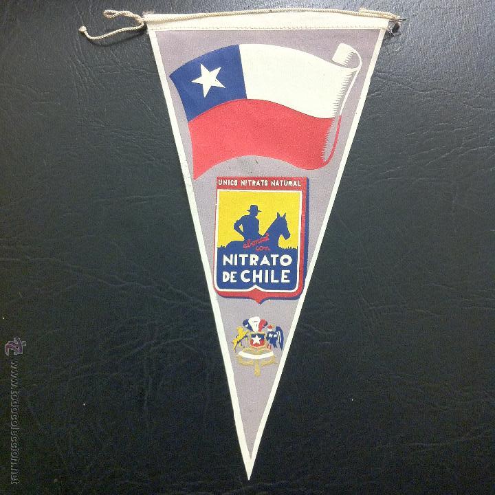 Collection pennants: BANDER&Iacute;N NITRATO DE CHILE - &Uacute;NICO NITRATO NATURAL.