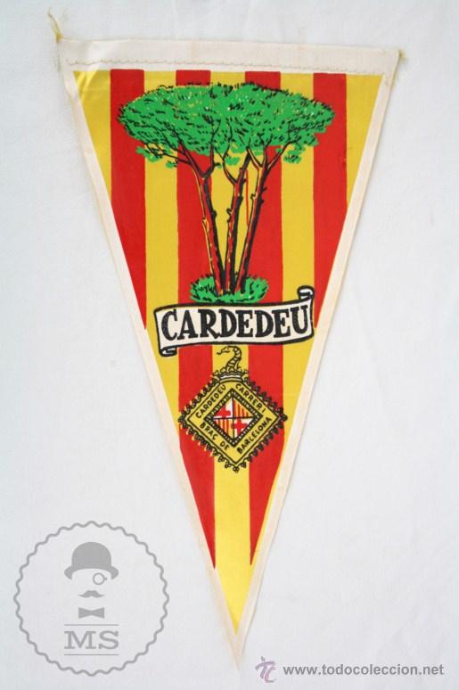 Sammlung von Wimpeln: Bander&iacute;n de Tela, A&ntilde;os 60-70 - Cardedeu - Medidas 26 x 14 Cm