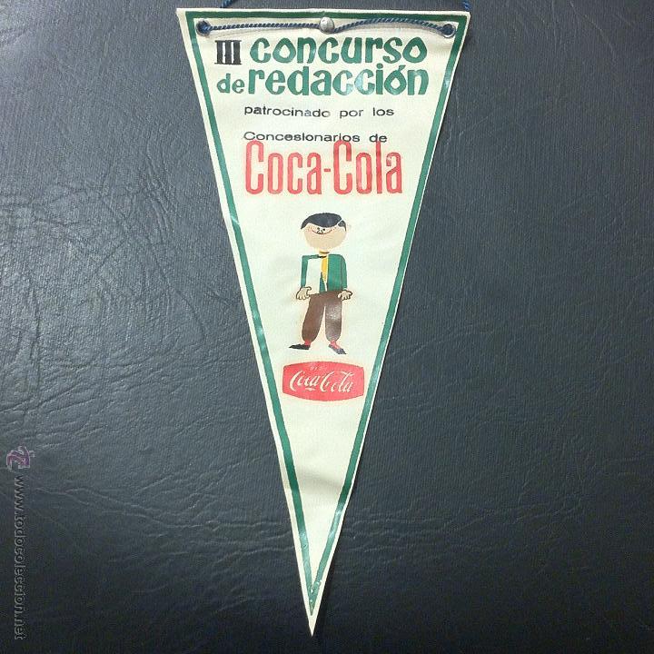 Sammlung von Wimpeln: BANDER&Iacute;N COCA COLA - III CONCURSO DE REDACCI&Oacute;N PATROCINADO POR COCA COLA.