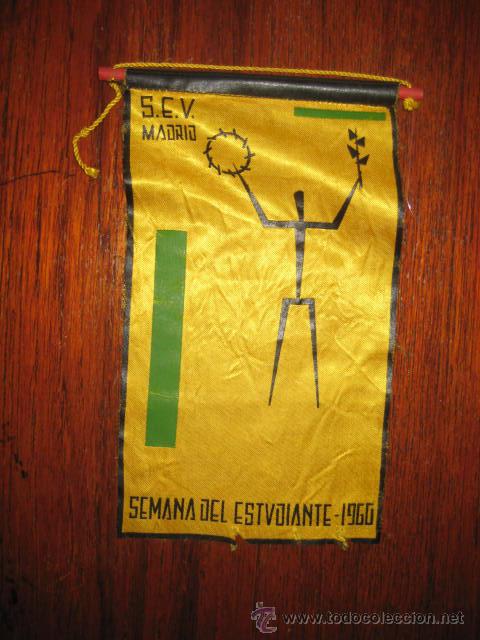 Sammlung von Wimpeln: SEU. MADRID. SEMANA DEL ESTUDIANTE. 1960.. ENVIO INCLUIDO.