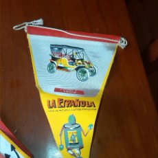 Banderines de colección: BANDERIN PROMOCIONAL COCHES FORD Y ACEITUNAS LA ESPAÑOLA
