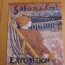 Banderines de colección: BANDERIN - EXPOSICION INTERNACIONAL D´AFFICHES - SALON DES CENT - 47 X 30 CM.