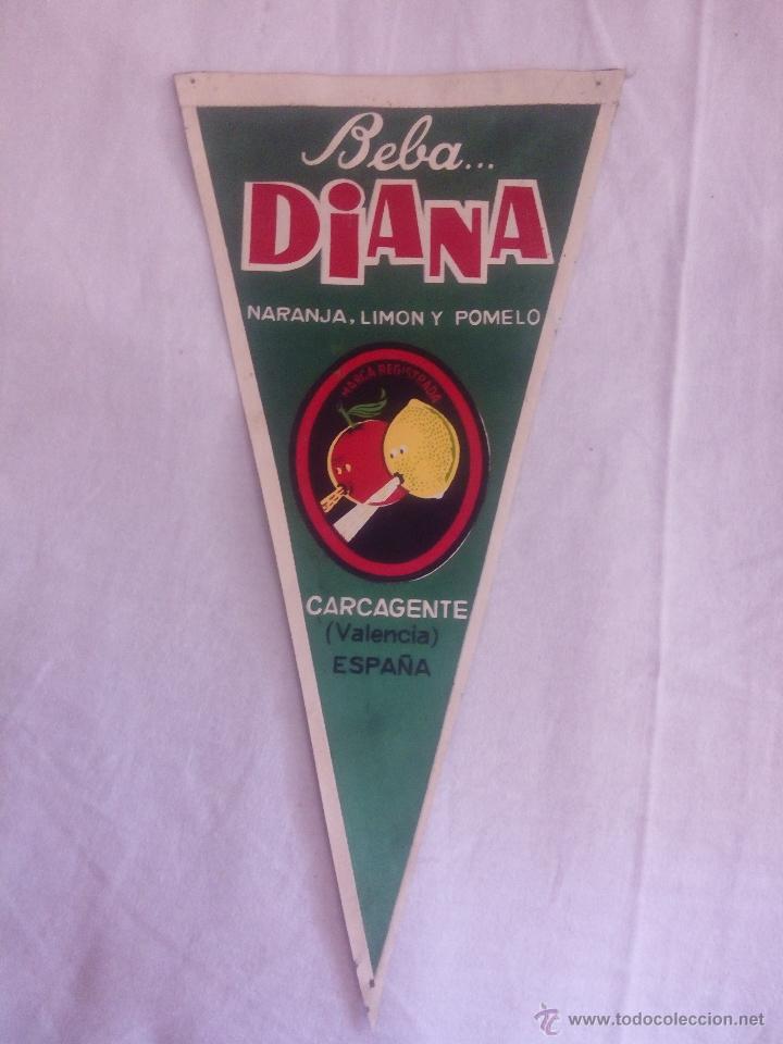 Fanions de collection: BANDERIN PUBLICITARIO DE NYLON. REFRESCOS DIANA.