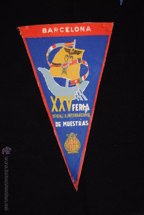 Collection pennants: Bander&iacute;n XXV Feria oficial e internacional de muestras, Barcelona