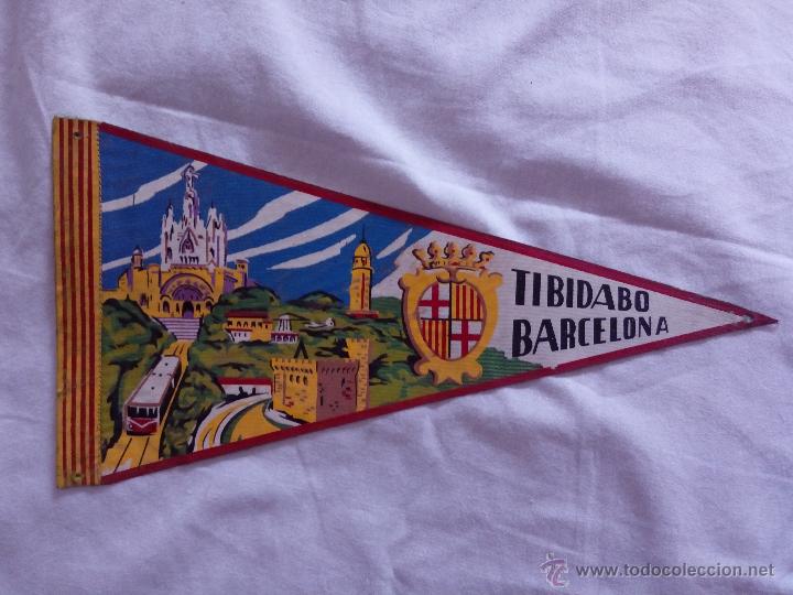 Collection pennants: BANDERIN LONA TIBIDABO BARCELONA. A&Ntilde;OS 60.