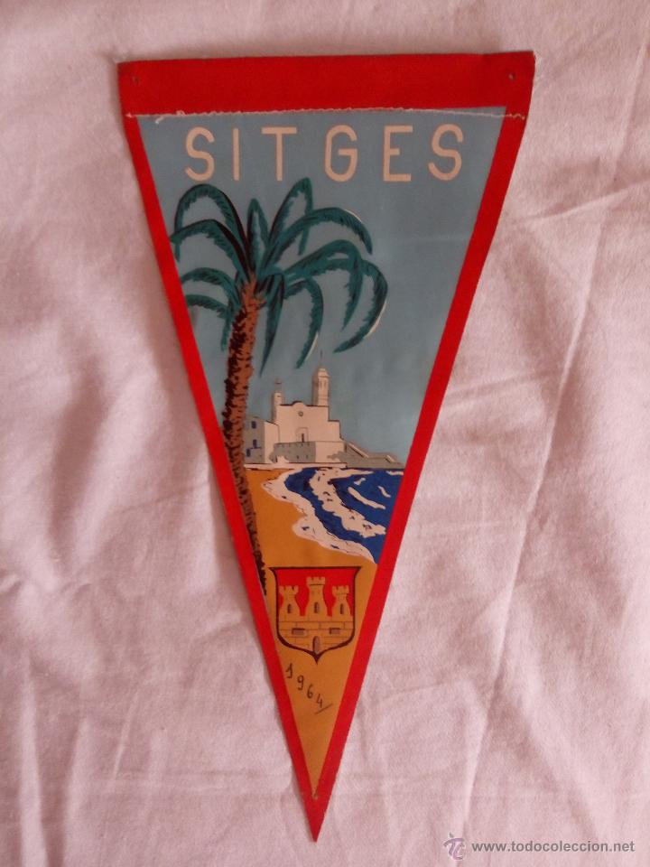 Banderines de colecci&oacute;n: BANDER&Iacute;N LONA SITGES. A&Ntilde;OS 60.