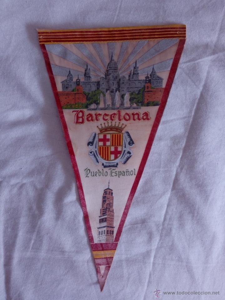 Collection pennants: BANDER&Iacute;N LONA BARCELONA PUEBLO ESPA&Ntilde;OL