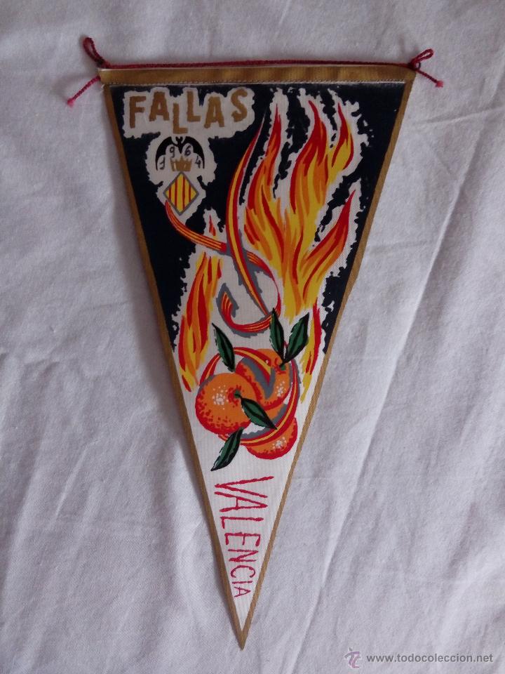 Sammlung von Wimpeln: BANDER&Iacute;N LONA FALLAS VALENCIA A&Ntilde;OS 60. TARONGES.