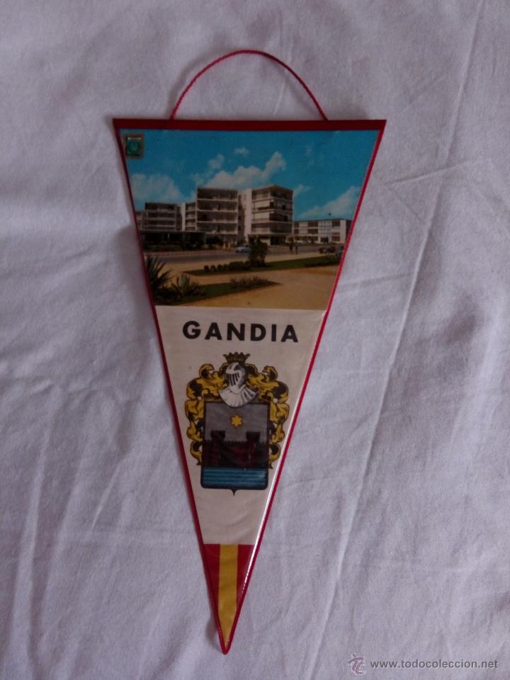 Collection pennants: BANDER&Iacute;N GAND&Iacute;A VALENCIA A&Ntilde;OS 60 PLASTIFICADO