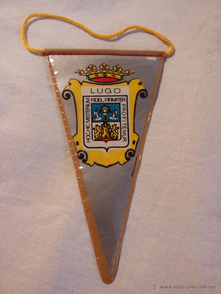 Collection pennants: BANDER&Iacute;N MINI PLASTIFICADO ESCUDO MUNICIPAL DE LUGO
