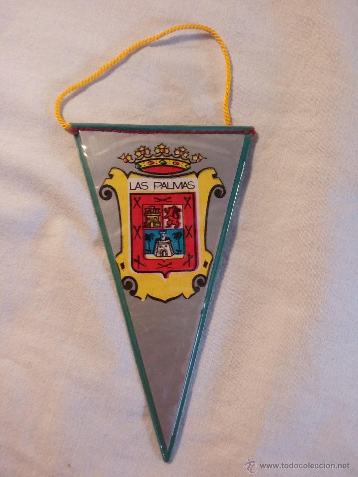 Collection pennants: BANDER&Iacute;N MINI PLASTIFICADO ESCUDO MUNICIPAL DE LAS PALMAS