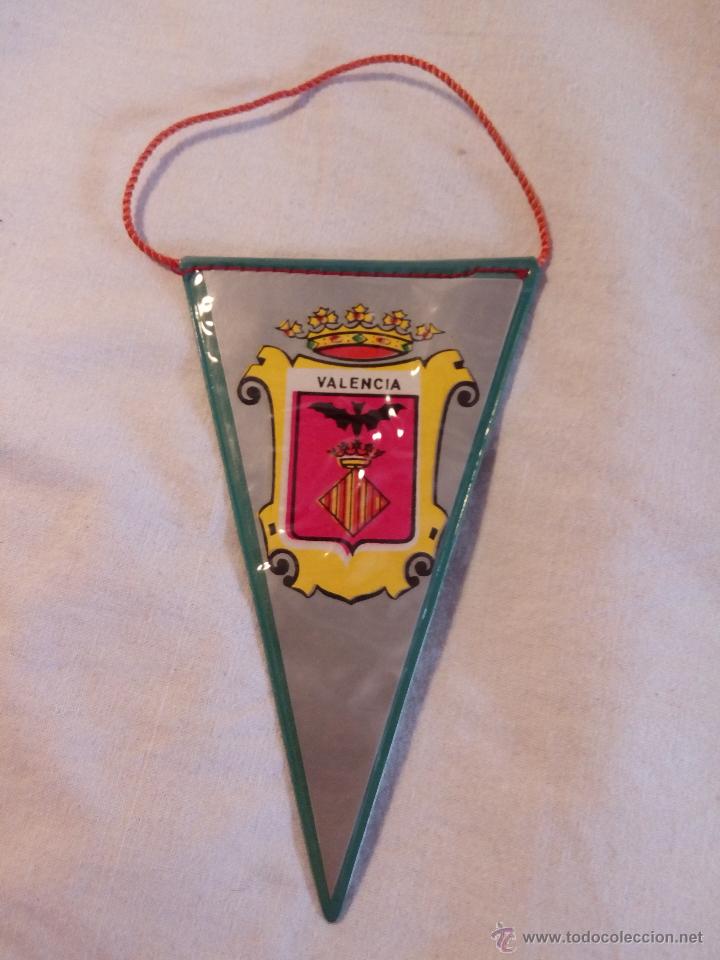Collection pennants: BANDER&Iacute;N MINI PLASTIFICADO ESCUDO MUNICIPAL DE VALENCIA