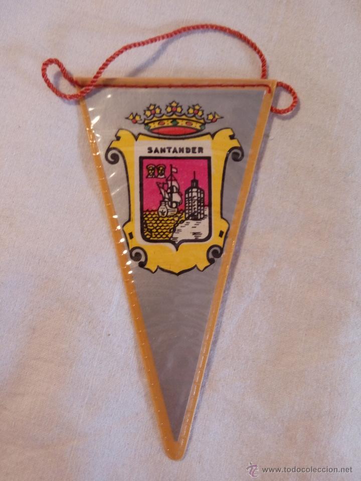 Collection pennants: BANDER&Iacute;N MINI PLASTIFICADO ESCUDO MUNICIPAL DE SANTANDER