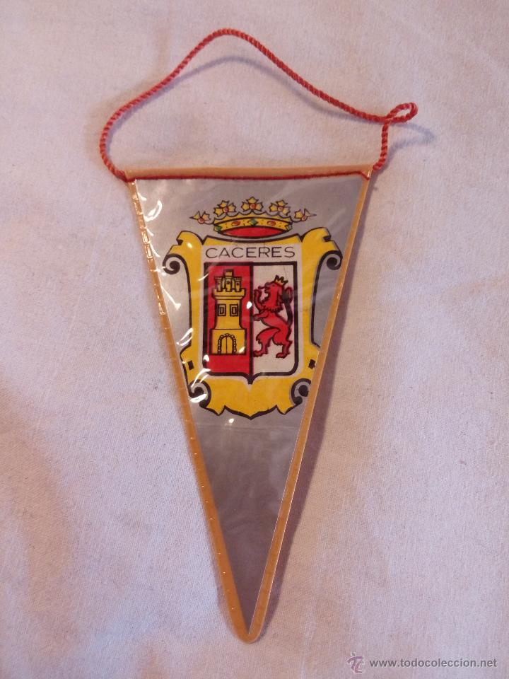 Collection pennants: BANDER&Iacute;N MINI PLASTIFICADO ESCUDO MUNICIPAL DE C&Aacute;CERES