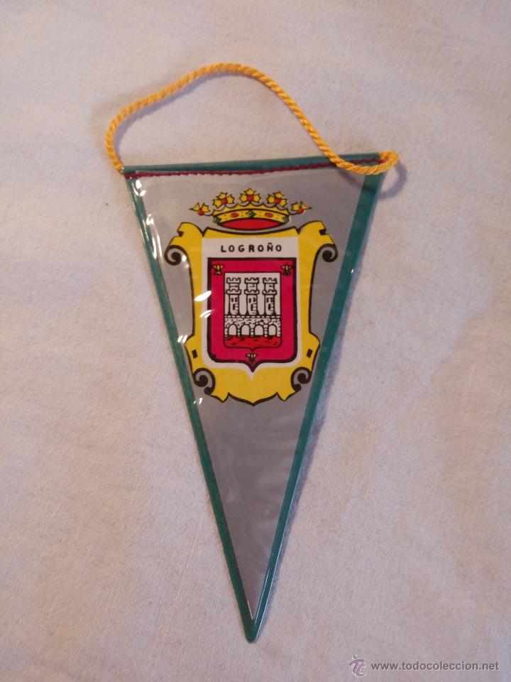 Collection pennants: BANDER&Iacute;N MINI PLASTIFICADO ESCUDO MUNICIPAL DE LOGRO&Ntilde;O
