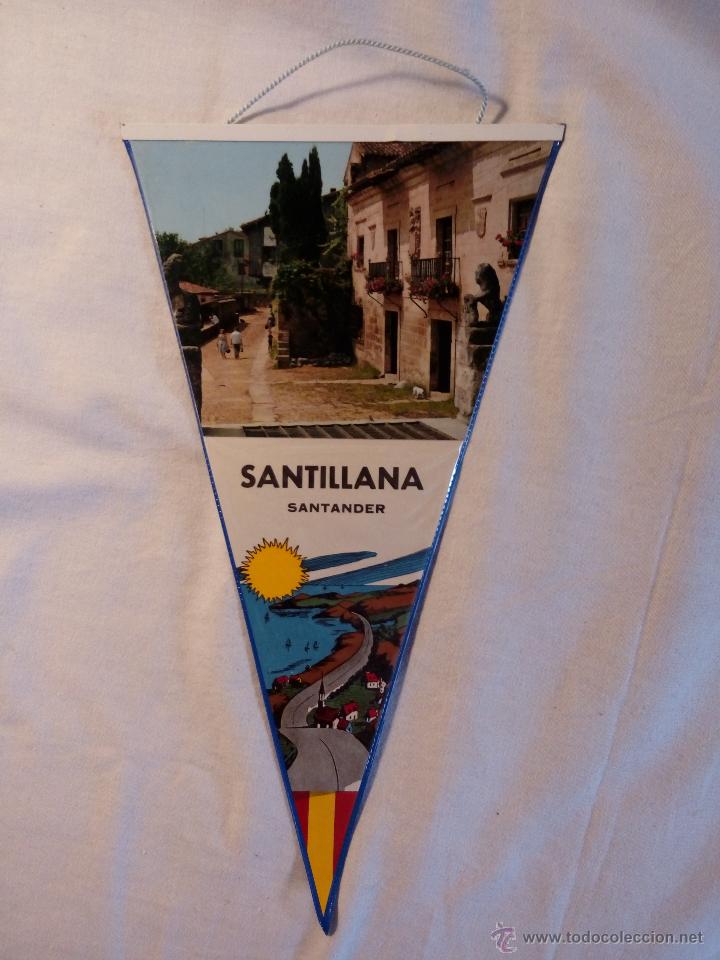 Collection pennants: BANDER&Iacute;N PLASTIFICADO SANTILLANA SANTANDER A&Ntilde;OS 60