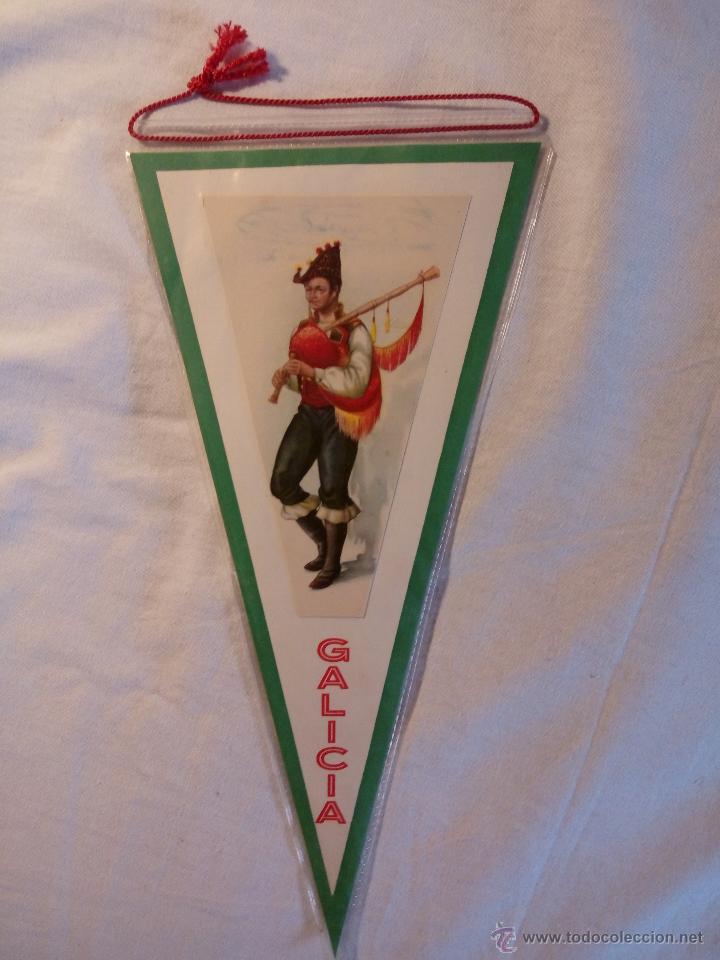 Collection pennants: BANDER&Iacute;N PLASTIFICADO GALICIA IMAGEN DE GAITERO
