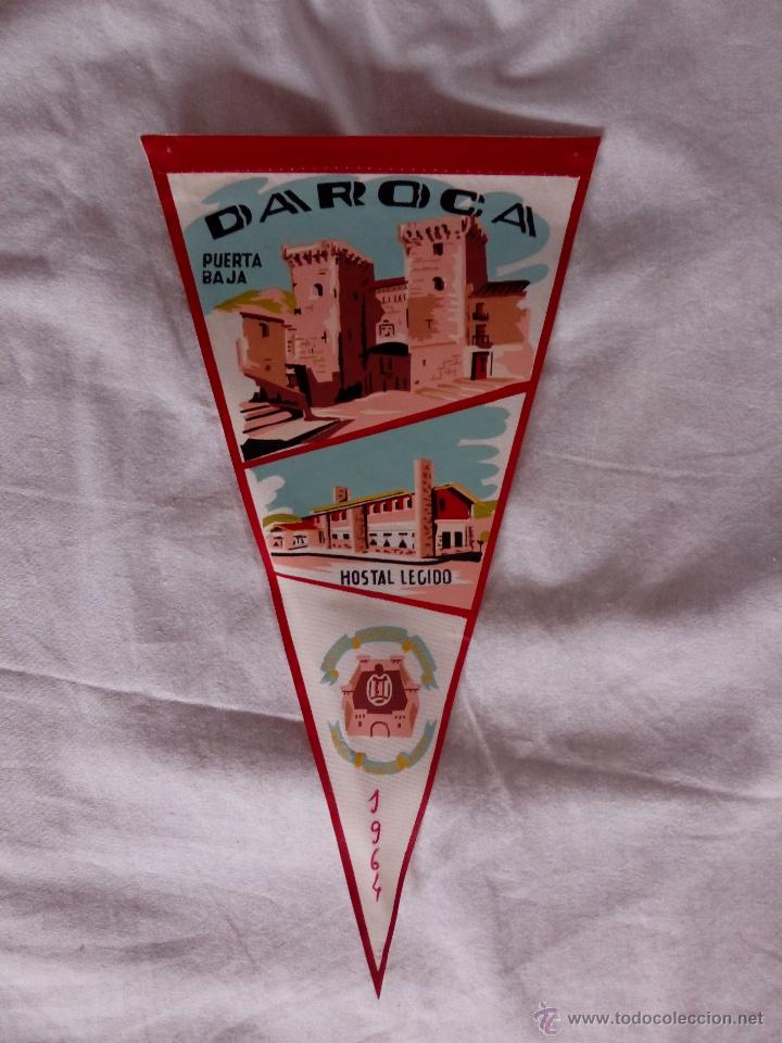 Collection pennants: BANDER&Iacute;N LONA DAROCA PUERTA BAJA Y HOSTAL LEGIDO A&Ntilde;OS 60