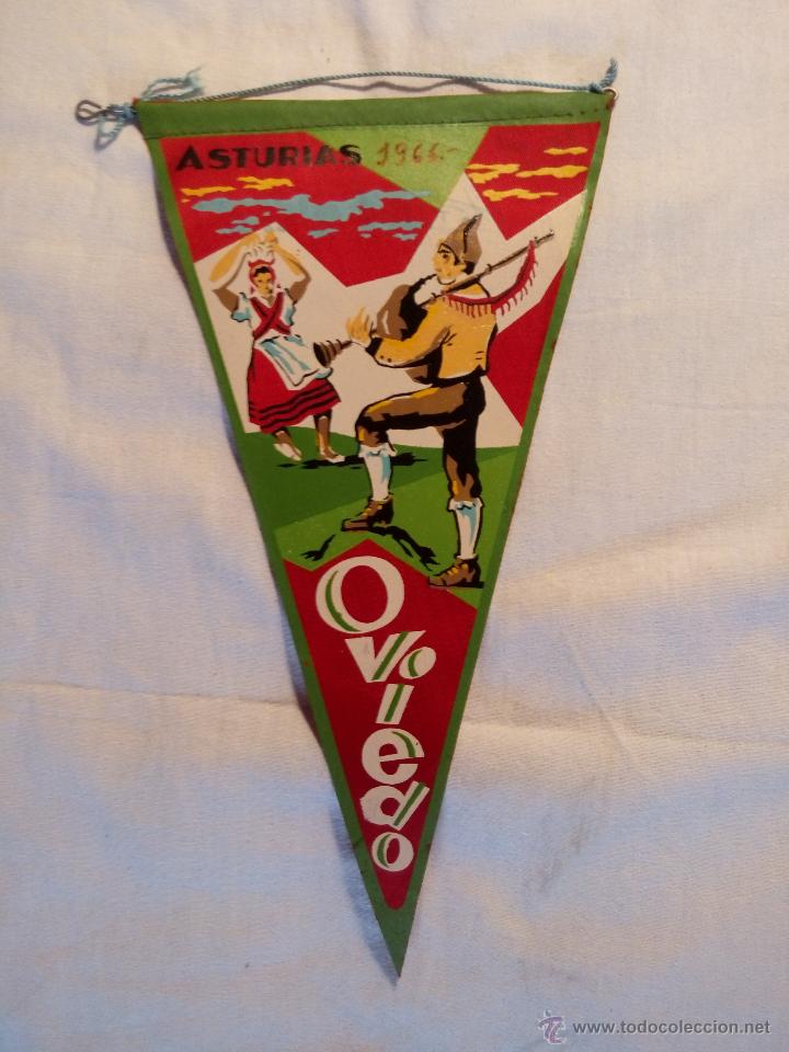 Sammlung von Wimpeln: BANDER&Iacute;N LONA ASTURIAS OVIEDO A&Ntilde;OS 60