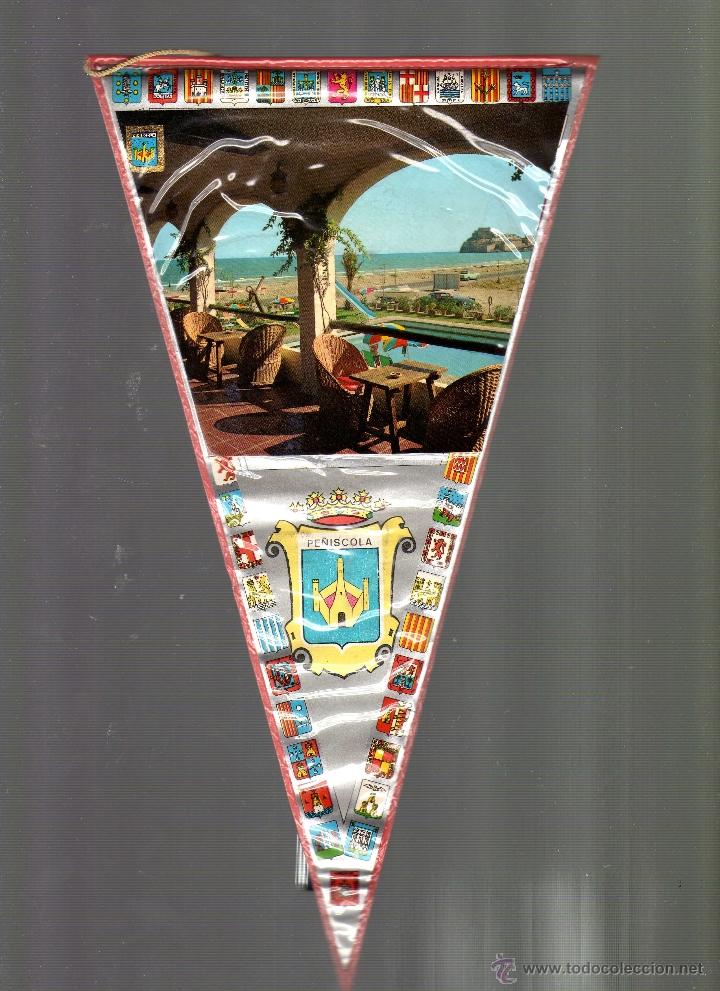 Fanions de collection: BANDER&Iacute;N PLASTIFICADO DE PE&Ntilde;&Iacute;SCOLA - Castell&oacute;n -
